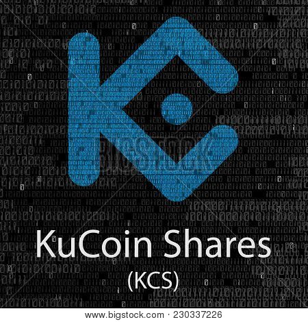 Colorful Kucoin Shares Cryptocurrency Symbol Isolated On Digital Background