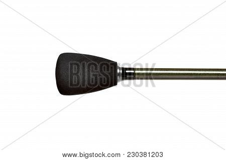 Spinning Rod For Fishing Isolated On White Background. High Resolution Photo.