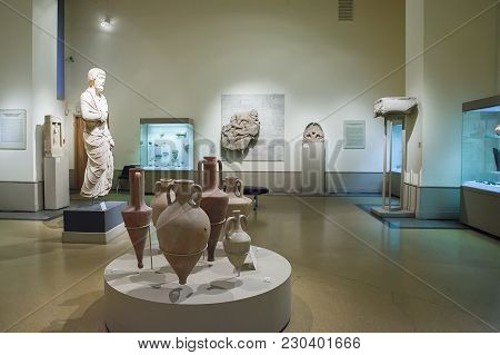 Moscow, Russia - March 01, 2017:  Hall In Pushkin State Museum Of Fine Arts, It Is Largest Museum Of