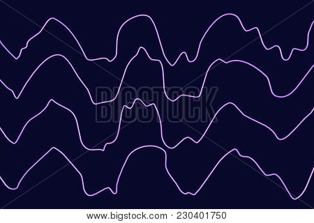 Eeg Electroencephalogram, Brain Wave In Deep Sleep, 3d Illustration