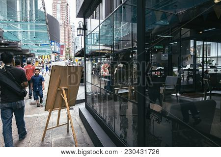 Kuala Lumpur, Malaysia - December 31,2017 : Bukit Bintang Area Is Kuala Lumpur Golden Triangle Comme