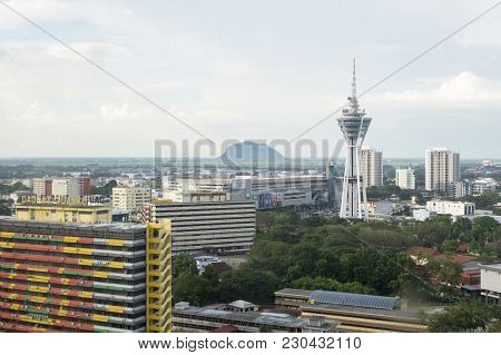 Alor Setar, Malaysia , 9 January 2018: Aerial View Cityscapes Of Alor Setar Town Located At Northern