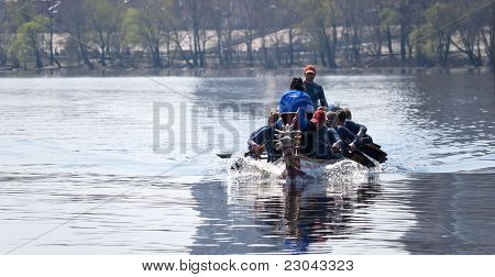 Kiev, Ukraine - May 24: Dragon Boat Race For The Cup Of The City Of Sports Clubsmay 24, 2011 In Kiev