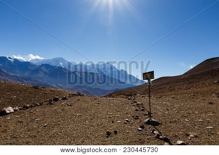 Road To The Village Of Jhong From The Upper Mustang, Nepal