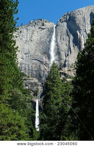 Superior e inferior de Yosemite Falls