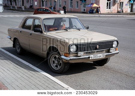 Yoshkar-ola, Russia - May 17, 2017 The Old Soviet-made Gaz 24 Car Is Parked On The Street