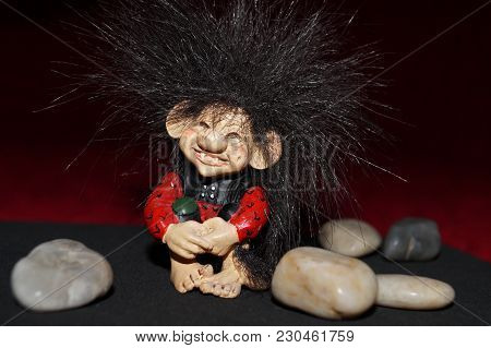 Background With A Troll Cute And Stones