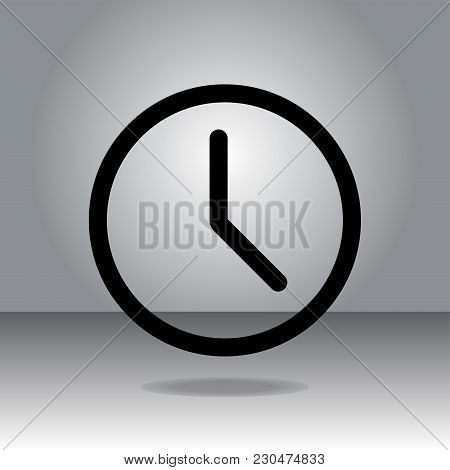 Time Icon Vector. Clock Icon Vector . Flat Icon