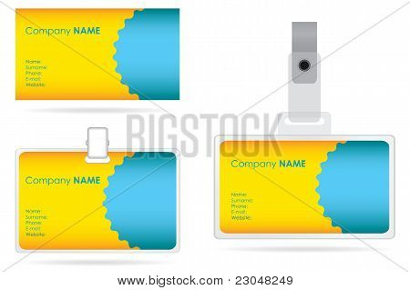 Name Tag Set In Editable Vector Format