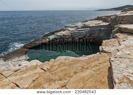 Giola Natural Pool In Thassos Island, East Macedonia And Thrace, Greece