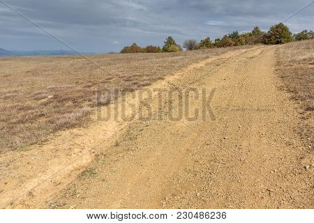 Autumn Panoramic View Of Cherna Gora Mountain, Pernik Region, Bulgaria