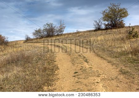 Autumn Panoramic View Of Cherna Gora Mountain, Pernik Region, Bulgaria