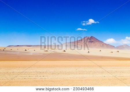 Bolivian Landscape, Salvador Dali Desert View. Beautiful Bolivia