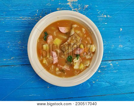 Zelnacka - Bohemian Cabbage Soup ,  Close Up