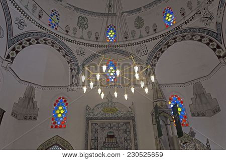 Mostar, Bosnia Herzegovina - August 17 2017: Koski Mehmet Mosque In Mostar Interiors