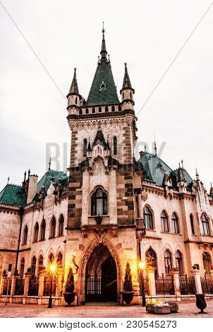 Jakab's Palace In Kosice City, Slovakia, Yellow Filter