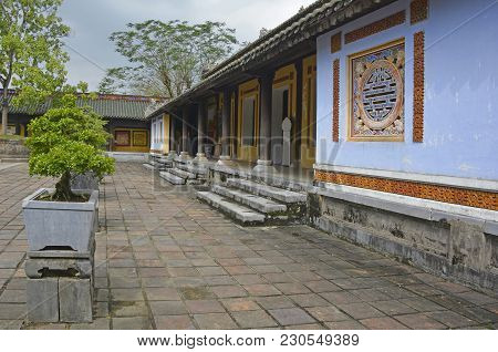 A Building In Can Chanh Palace Courtyard In The Imperial City, Hue, Vietnam