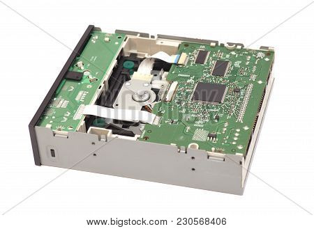 External Cd Dvd Rom Drive Isolated On White