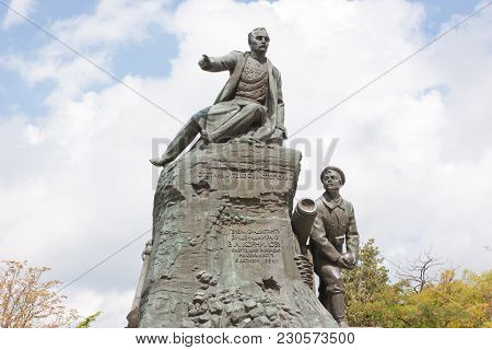 Sevastopol, Crimea, Russia- August 13, 2012: Monument To The Hero Of The Crimean War Of 1853-1856 Ad