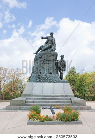Sevastopol, Crimea- August 13, 2012: Monument To The Hero Of The Crimean War Of 1853-1856 Admiral Vl