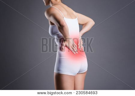 Back Pain, Kidney Inflammation, Ache In Woman's Body