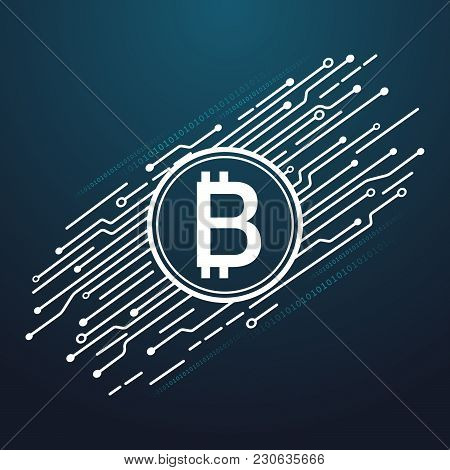 Digital Currency Encryption Concepts. Vector Eps File.