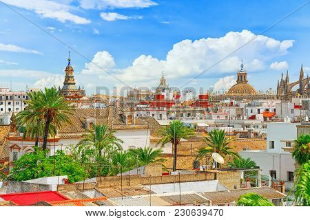 Panoramic View Of The City Of Seville From The Observation Platf