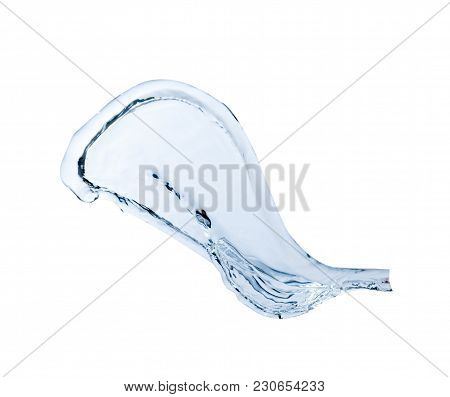 Abstract Water Splash Isolated On White Background