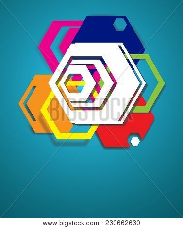 Colored Abstract Background. Vector Illustration, Vector Card