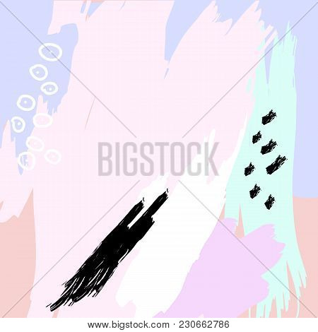 Creative Artistic Abstract Colorful Background. Hand Drawn Texture. Trendy Design Poster, Cover, Car