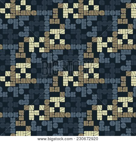 Bangkok Seamless Pattern. Autentic Artistic Design For Background.