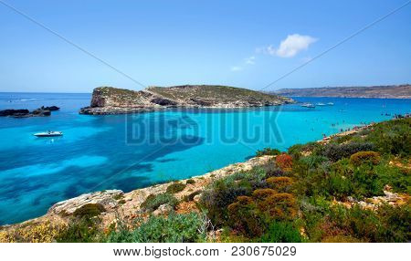 Beautiful landscape of Blue Logoon of Malta