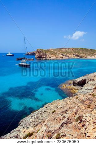 Beautiful landscape of Blue Logoon of Malta