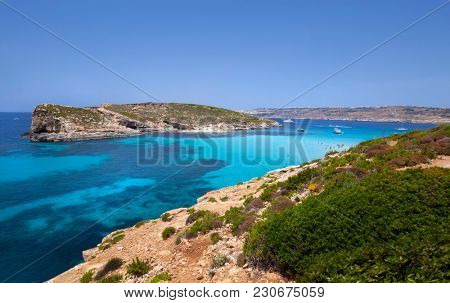 Beautiful landscape of Blue Logoon of Malta