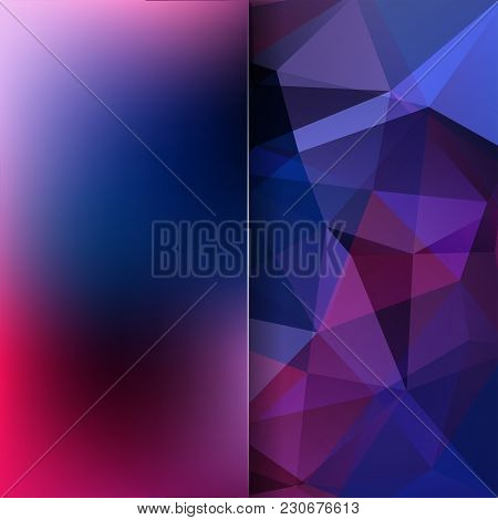 Abstract Mosaic Background. Blur Background. Triangle Geometric Background. Design Elements. Vector 