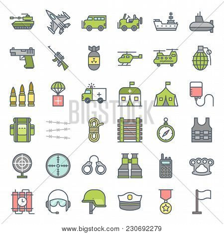 Military And Weapons Related Filled Outline Icon