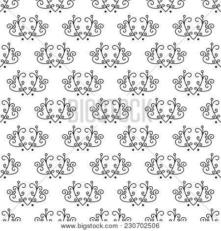 Seamless Abstract Floral Pattern. Abstract Vector Illustration.