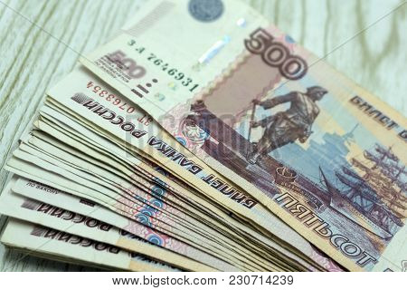 A Five Hundred Euro Banknotes In Hand