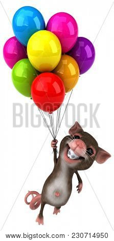 Fun mouse - 3D Illustration