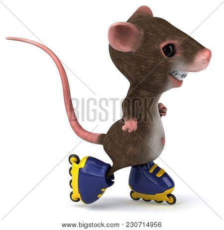 Fun mouse - 3D Illustration