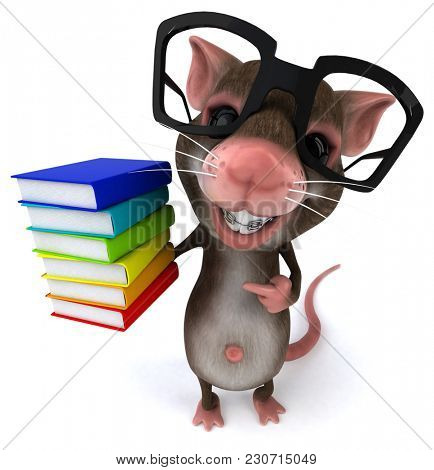Fun mouse - 3D Illustration