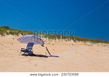 On The Beach On El Puntal Peninsula, Santander Bay, Santander, Spain