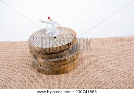 Sufi Dervish Figurine Model In Small Size In View