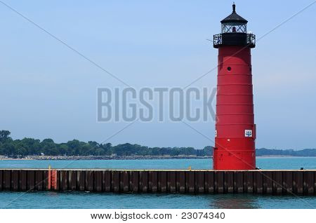 Faro acciaio rosso