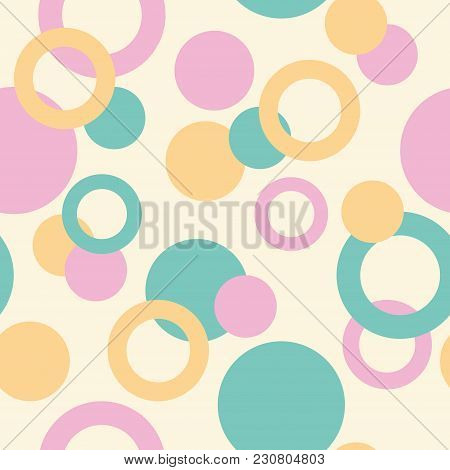 Baby Wallpaper - Seamless Pattern . Vector Background. Seamless Pattern Of Geometric Elements. Light