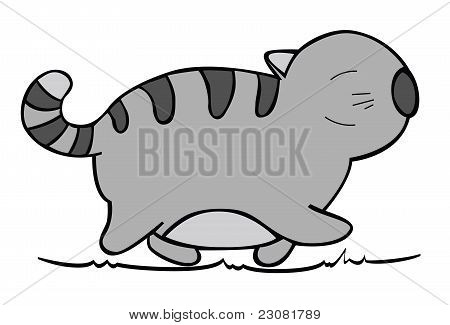 Cartone animato gatto