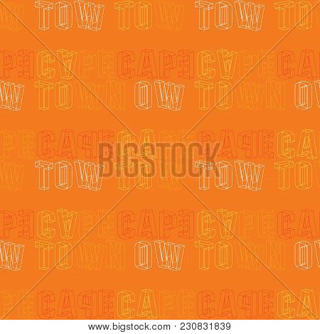 Cape Town Creative Pattern. Digital Design For Print, Fabric, Fashion Or Presentation.