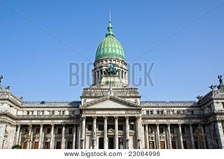 Het paleis van het Congres in Buenos Aires