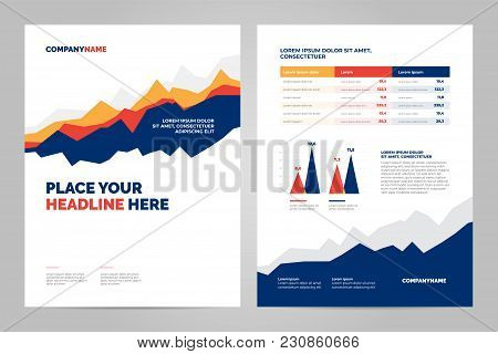 Colorful Brochure Template Design For Corporate Presentation