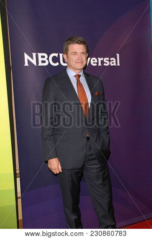 John Michael Higgins arrives at the 2018 NBCUniversal Winter Press Tour at The Langham Huntington Hotel in Pasadena, California on January 9, 2018.